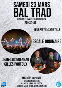 Bal Trad // Escale Ordinaire + Gueneau-Poutoux @ MJC BOBY LAPOINTE