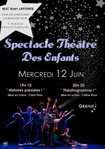 Atelier théâtre enfants - Théatrogramme @ Salle Boby Lapointe