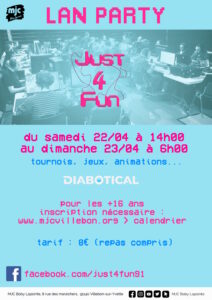 LAN Party Just4Fun @ MJC Boby Lapointe