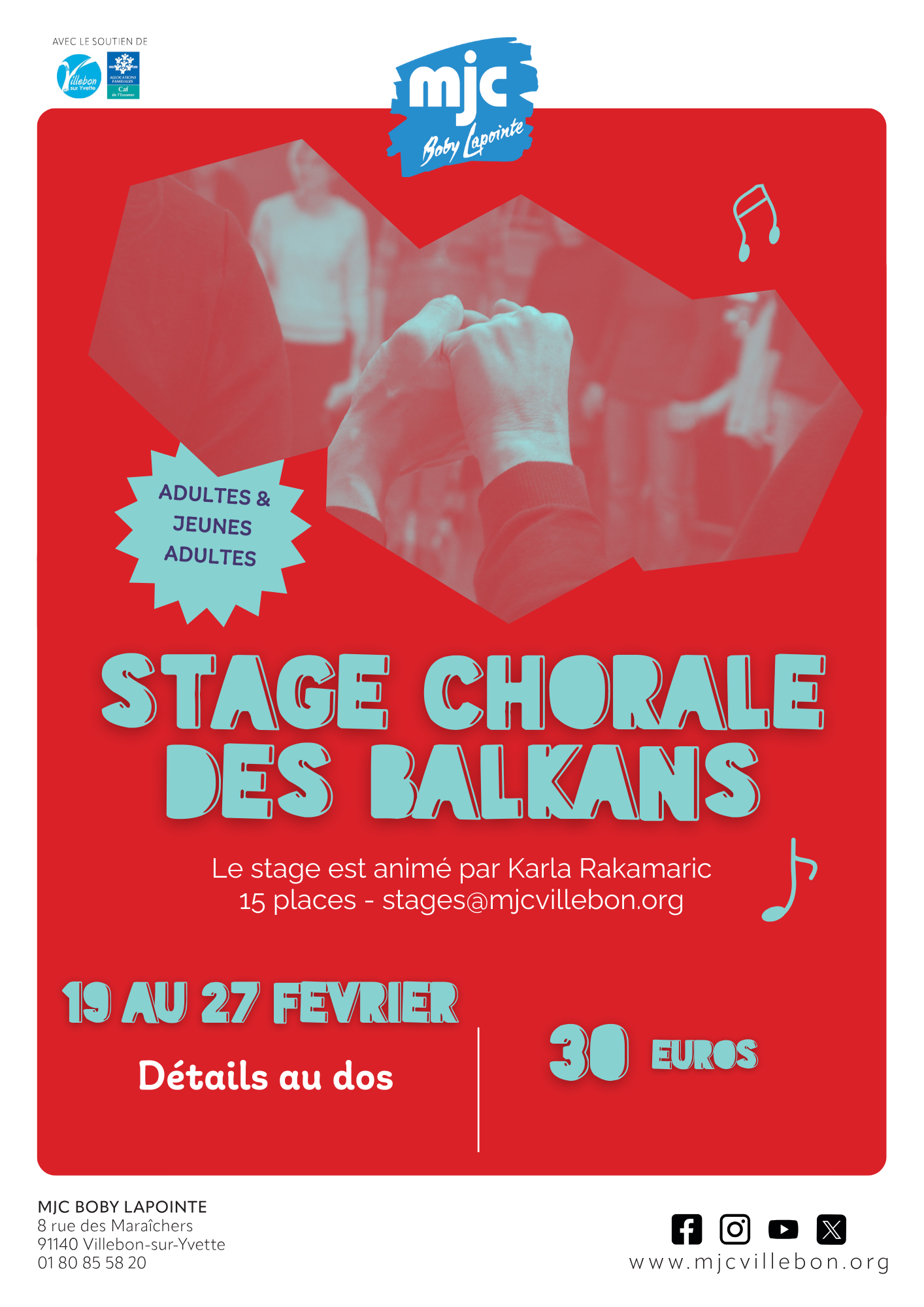 Stage Chorale slave des Balkans – du 19/02 au 25/02 – [adultes et jeunes adultes]