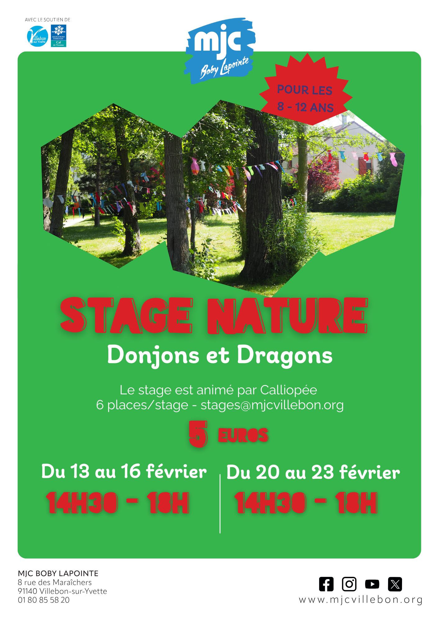 Stage Nature – du 13/02 au 16/02 & du 20/02 au 23/02 – [primaires]