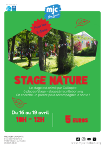 Stage Nature - du 16/04 au 19/04 - [maternelle]