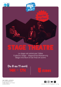 Stage Théâtre - du 8/04 au 11/04 [14-17 ans]