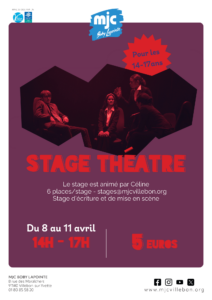 Stage Théâtre - de 14 à 17 ans @ MJC Boby Lapointe