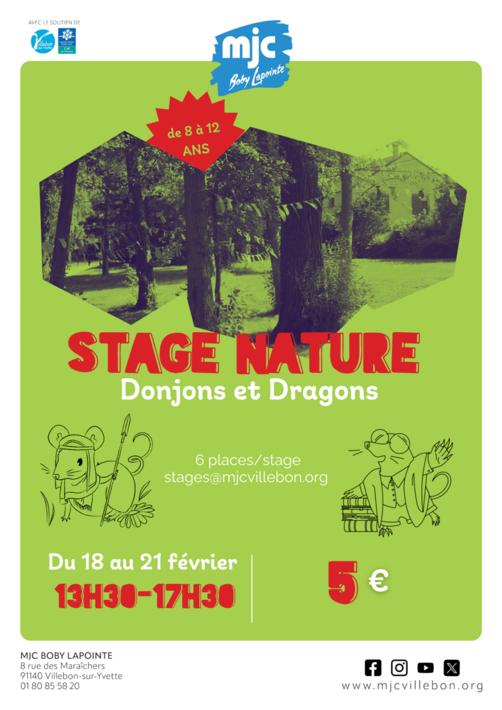 Stage Nature Donjons & Dragons - du 18/02 au 21/02 - (à partir de 8ans)