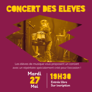 Concert des élèves 2025 @ MJC Boby Lapointe