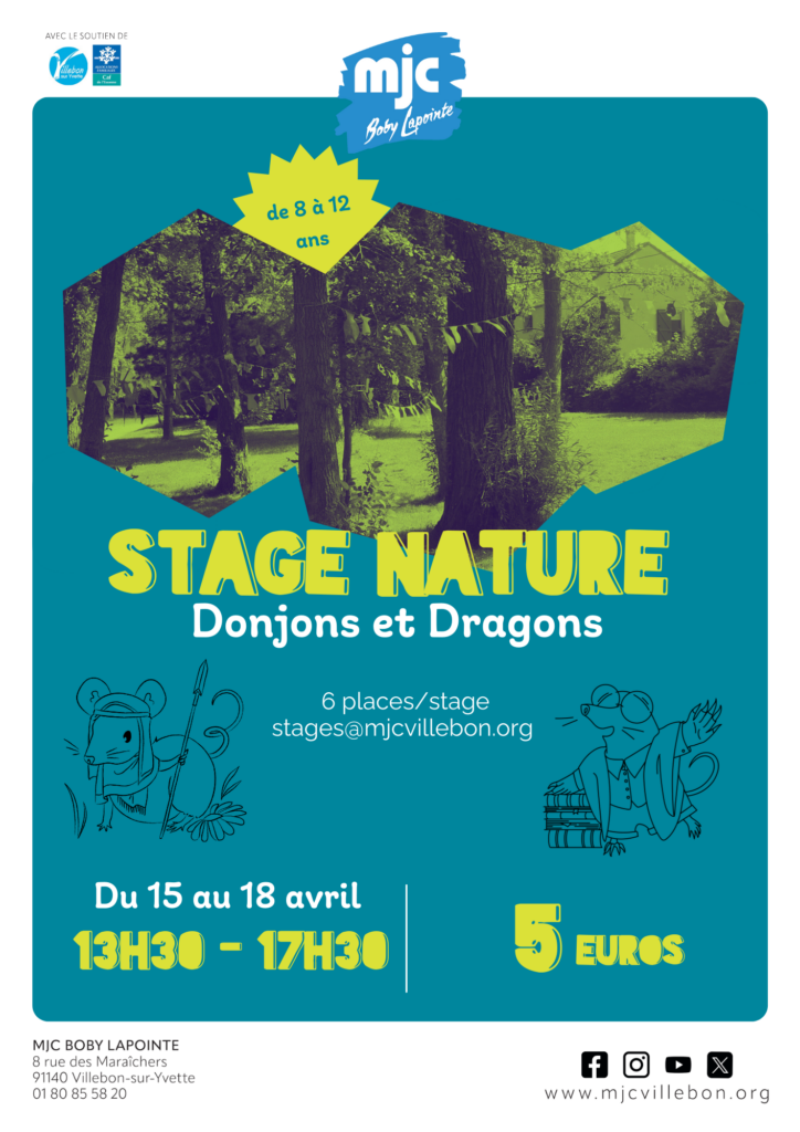 Stage Nature Donjons & Dragons - du 15/04 au 18/04 - (à partir de 8ans)